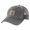 'Carhartt' Men's Adjustable Canvas Mesh-Back Cap - Gravel