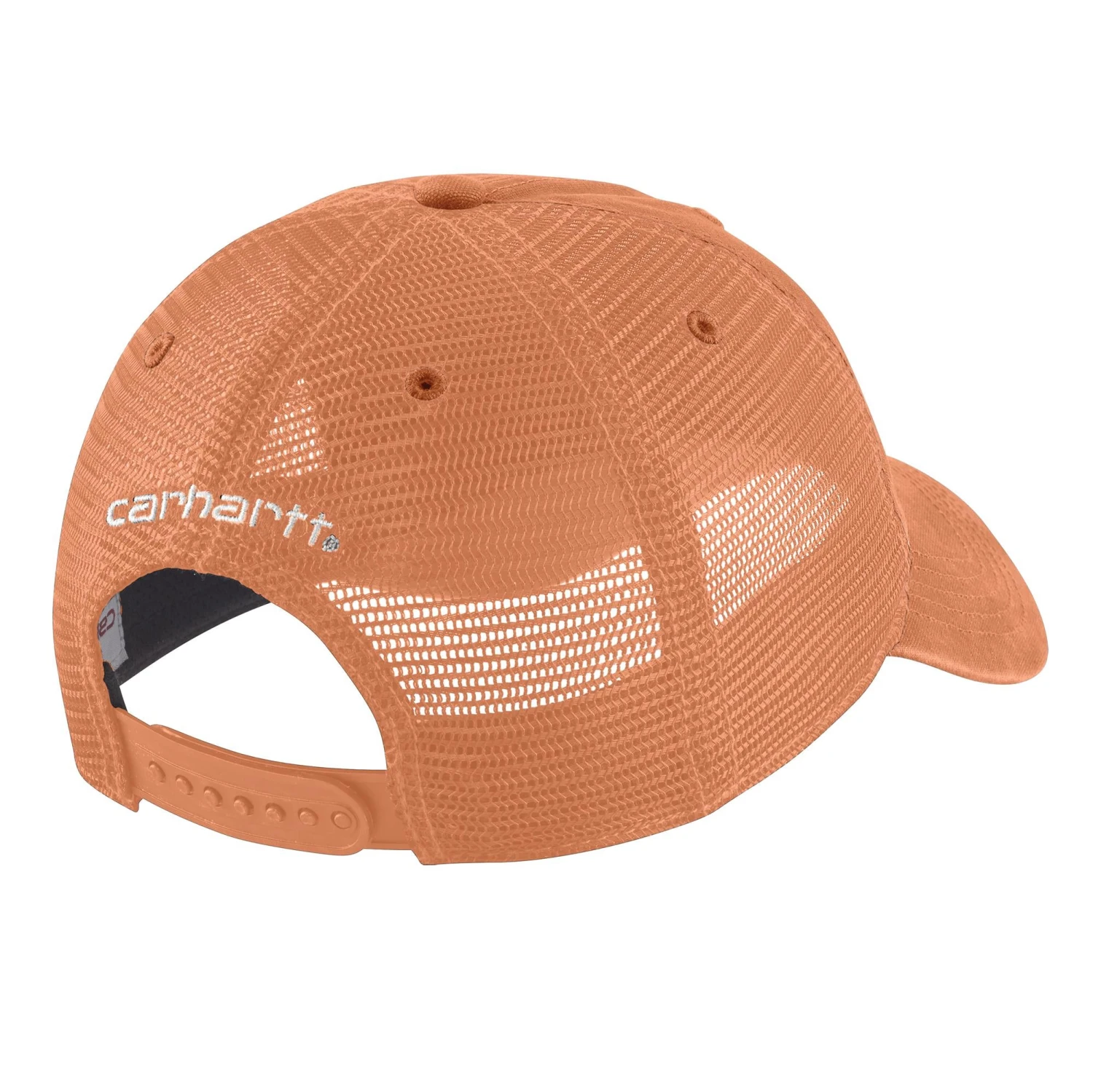 'Carhartt' Men's Adjustable Canvas Mesh-Back Cap - Dusty Orange 2 'Carhartt' Men's Adjustable Canvas Mesh-Back Cap - Dusty Orange - Image 2