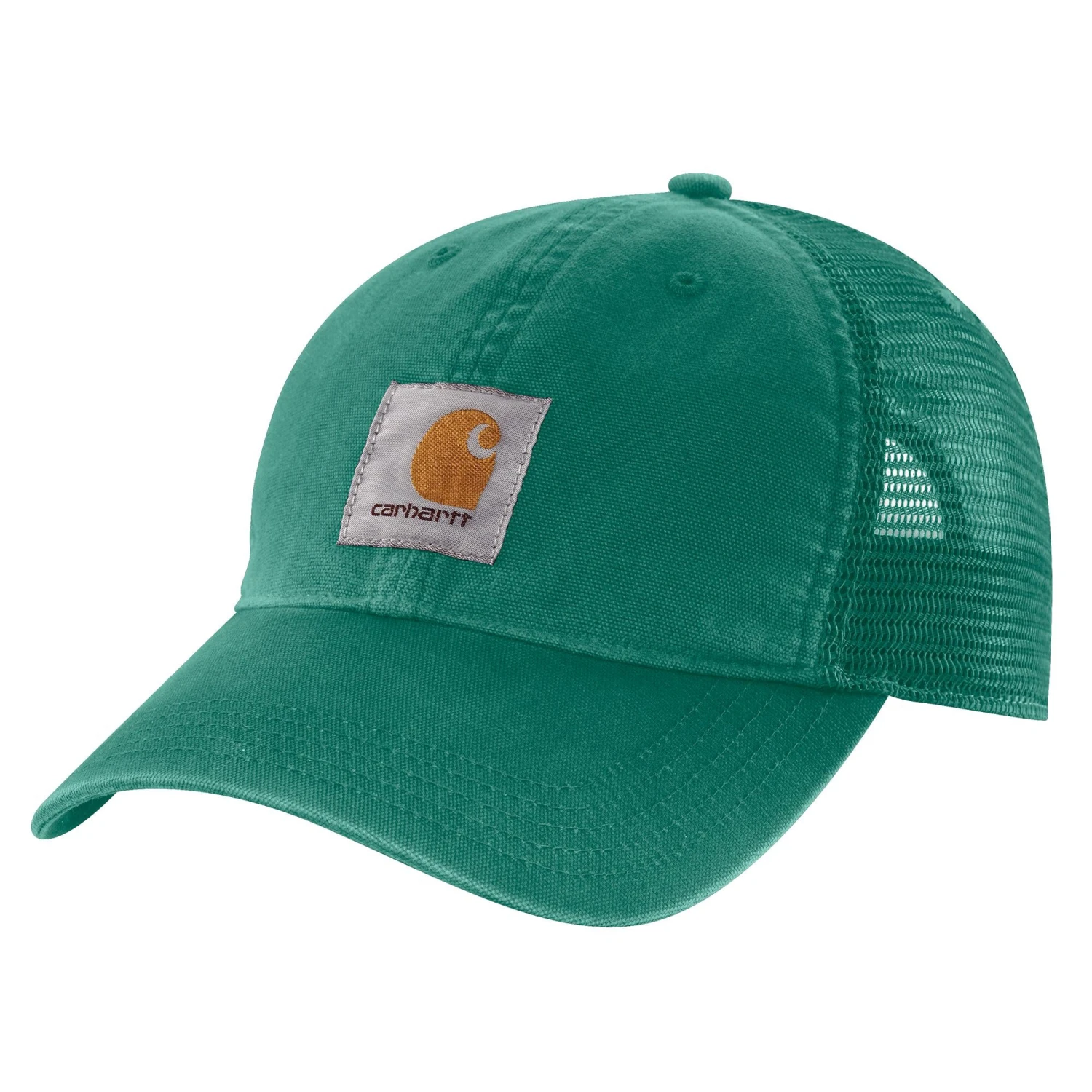 'Carhartt' Men's Adjustable Canvas Mesh-Back Cap - Cadmium Green 1 'Carhartt' Men's Adjustable Canvas Mesh-Back Cap - Cadmium Green