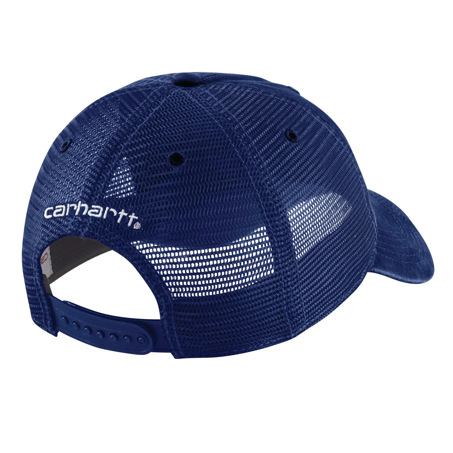 'Carhartt' Men's Adjustable Canvas Mesh-Back Cap - Scout Blue 2 'Carhartt' Men's Adjustable Canvas Mesh-Back Cap - Scout Blue - Image 2