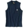 'Carhartt' Men's Relaxed Fit Heavyweight Sleeveless Pocket Tee - Navy