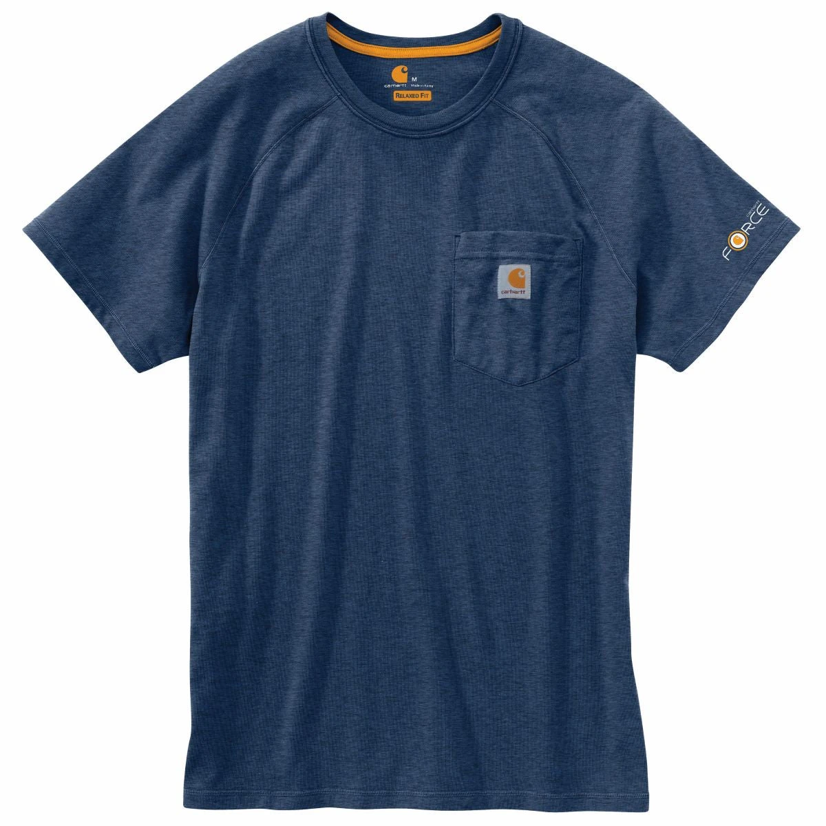 'Carhartt' Men's Midweight Force® Cotton Pocket T-Shirt - Light Huron Heather 2 'Carhartt' Men's Midweight Force® Cotton Pocket T-Shirt - Light Huron Heather - Image 2