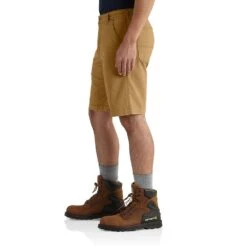 'Carhartt' Men's Rugged Flex® Relaxed Fit Canvas Work Short - Hickory -Carhartt Outlet Store 102514918 AVL MF18 1024x1024@2x