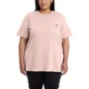 'Carhartt' Women's Lightweight Pocket T-Shirt - Ash Rose