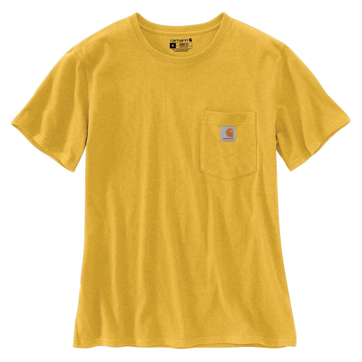 'Carhartt' Women's Lightweight Pocket T-Shirt - Dijon Heather 1 'Carhartt' Women's Lightweight Pocket T-Shirt - Dijon Heather