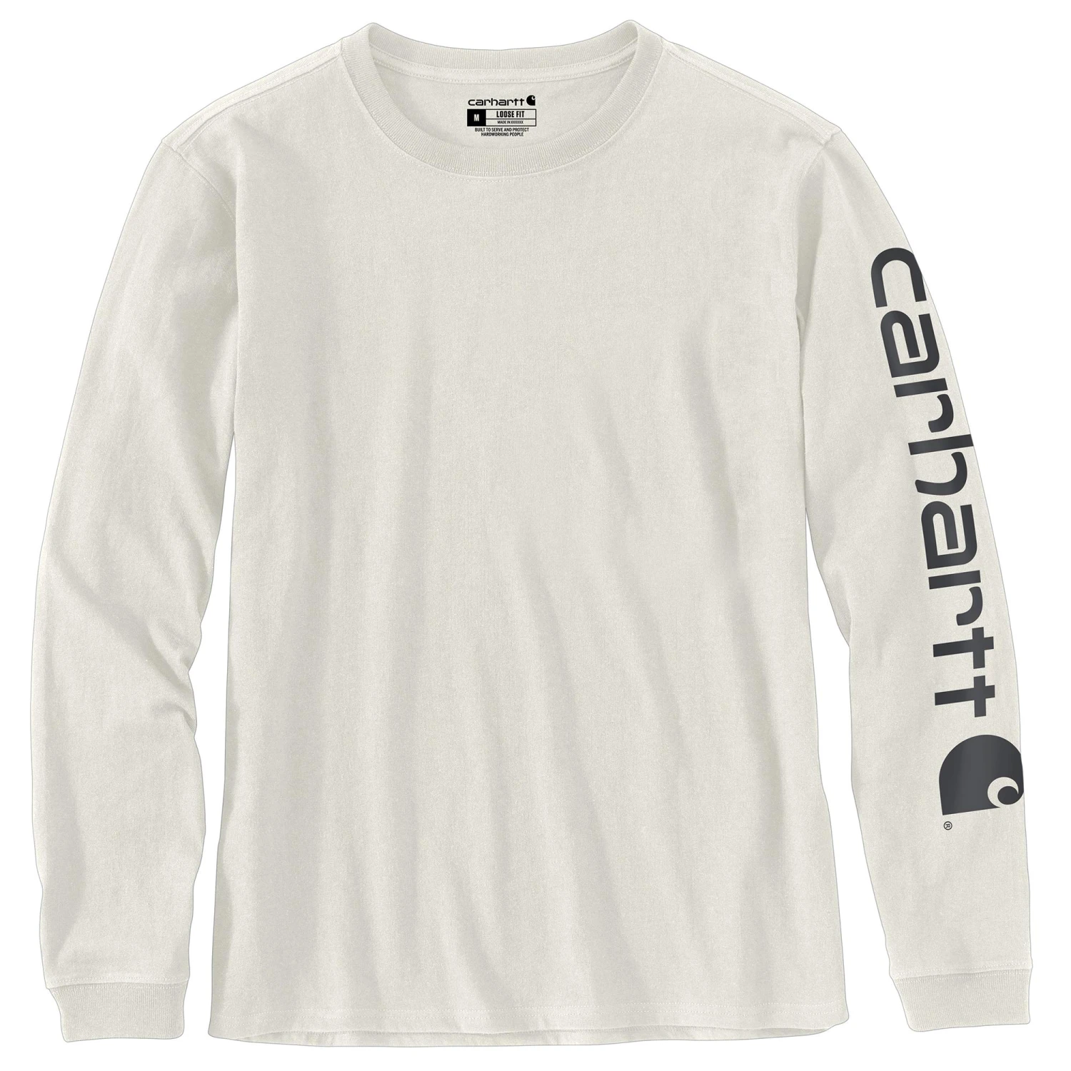 'Carhartt' Women's Workwear Logo Sleeve T-Shirt - Malt 1 'Carhartt' Women's Workwear Logo Sleeve T-Shirt - Malt