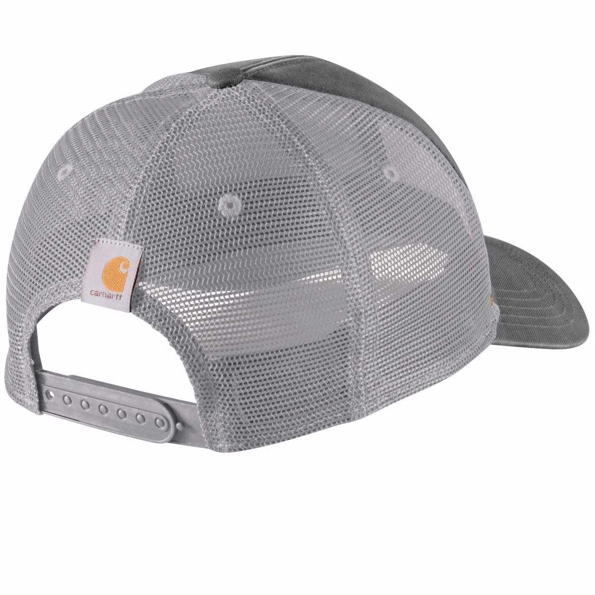 'Carhartt' Canvas Mesh Back Quality Graphic Cap - Charcoal 2 'Carhartt' Canvas Mesh Back Quality Graphic Cap - Charcoal - Image 2