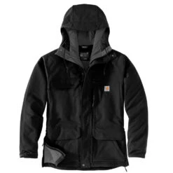 'Carhartt' Men's Super Dux™ Relaxed Fit Insulated Traditional Coat-Level 4 Extreme Warmth Rating - Black -Carhartt Outlet Store 105002 N04 MF21 e 1024x1024@2x