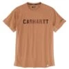 'Carhartt' Men's Force® Relaxed Fit Midweight Block Logo T-Shirt - Dusty Orange