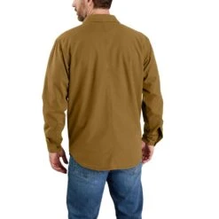 'Carhartt' Men's Rugged Flex® Canvas Fleece Lined Shirt Jac - Oak Brown 5 'Carhartt' Men's Rugged Flex® Canvas Fleece Lined Shirt Jac - Oak Brown -Carhartt Outlet Store 105419 B33 AVB MF22 b 1024x1024@2x