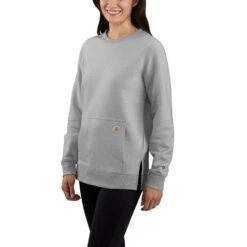 'Carhartt' Women's Force® Lightweight Sweatshirt - Asphalt Heather