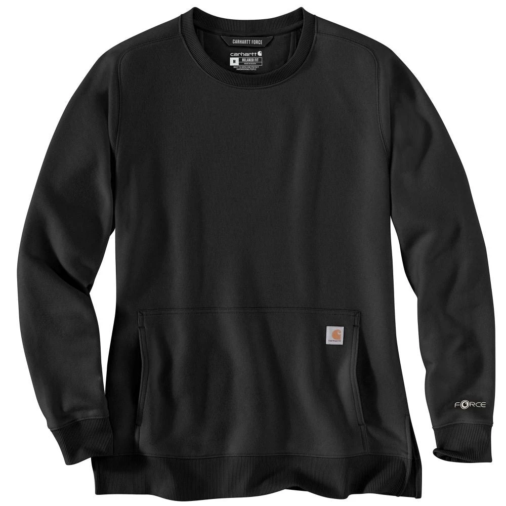 'Carhartt' Women's Force® Lightweight Sweatshirt - Black 1 'Carhartt' Women's Force® Lightweight Sweatshirt - Black