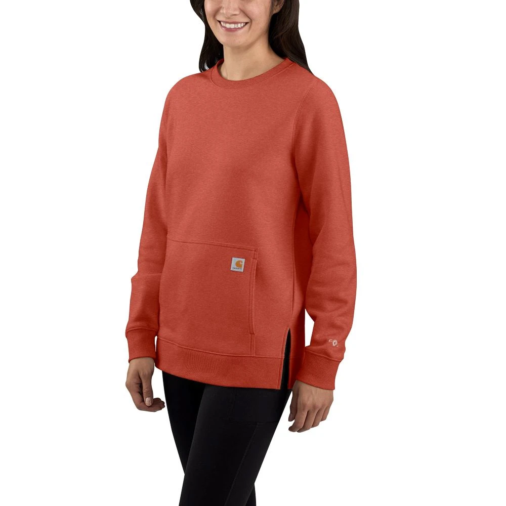 'Carhartt' Women's Force® Lightweight Sweatshirt - Desert Orange Heather 1 'Carhartt' Women's Force® Lightweight Sweatshirt - Desert Orange Heather