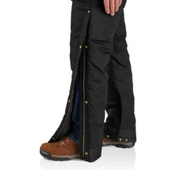 'Carhartt' Men's Loose Fit Firm Duck Insulated Biberall-Level 4 Extreme Warmth Rating - Black -Carhartt Outlet Store 105470 BLK FI01 MF22 b 1024x1024@2x