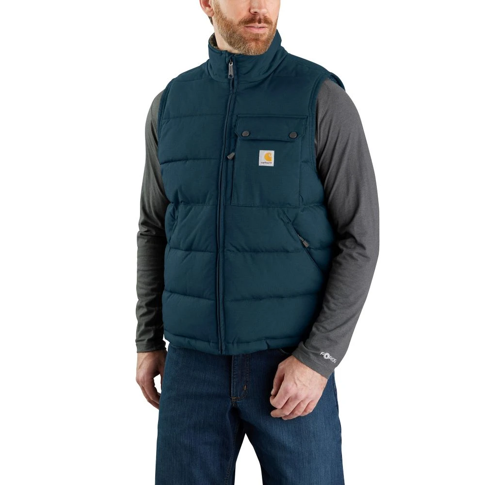 'Carhartt' Men's Montana Loose Fit Insulated Vest - Night Blue 1 'Carhartt' Men's Montana Loose Fit Insulated Vest - Night Blue