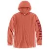 'Carhartt' Men's Force Midweight Hooded T- Shirt - Desert Orange Heather