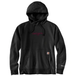 'Carhartt' Women's Force® Lightweight Graphic Hoodie - Black 5 'Carhartt' Women's Force® Lightweight Graphic Hoodie - Black -Carhartt Outlet Store 105573 BLK WF22 e 1024x1024@2x
