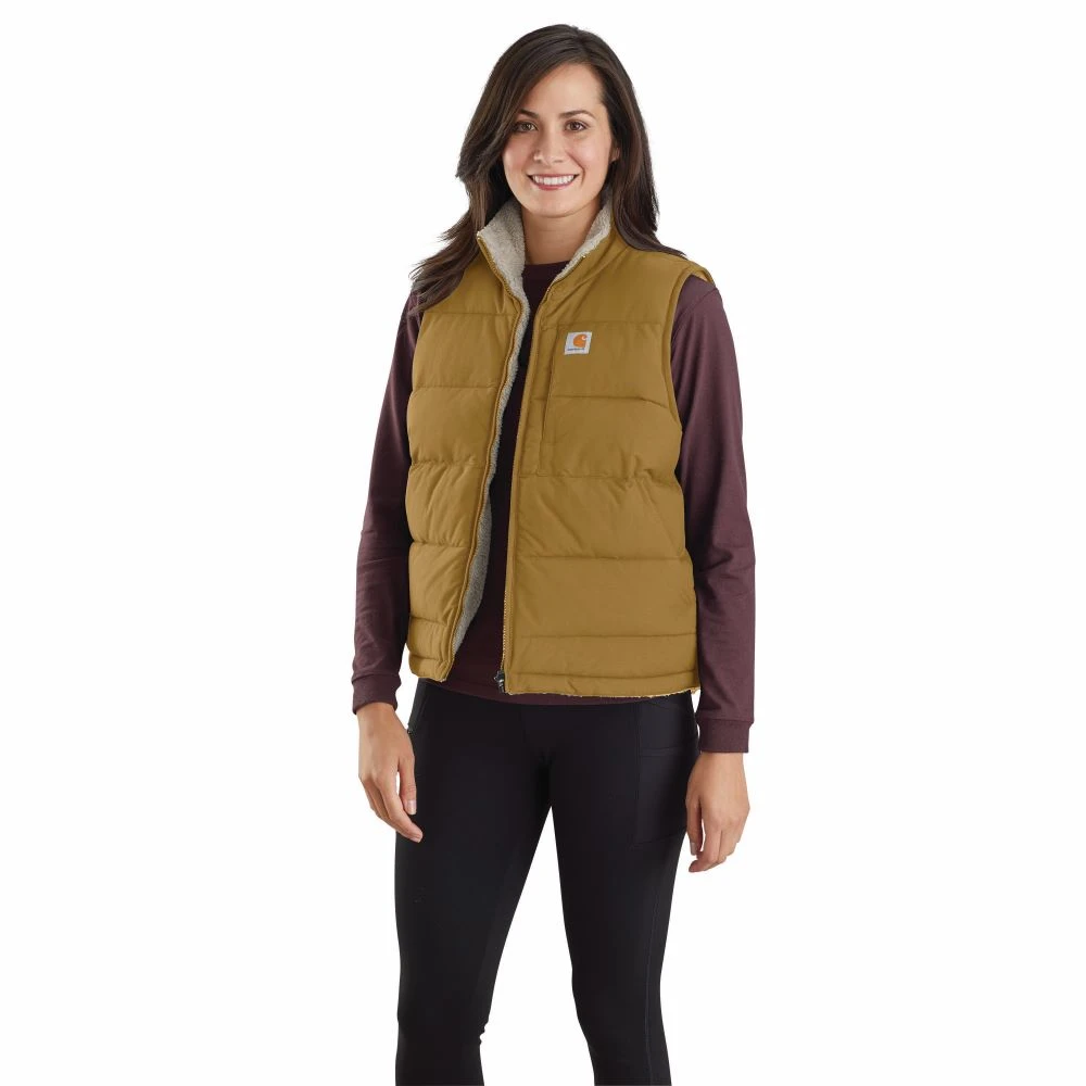 'Carhartt' Women's Montana Reversible Insulated Vest - Oak Brown 1 'Carhartt' Women's Montana Reversible Insulated Vest - Oak Brown