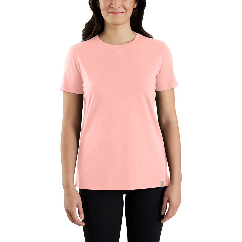 'Carhartt' Women's Lightweight Crewneck T-Shirt - Cherry Blossom 1 'Carhartt' Women's Lightweight Crewneck T-Shirt - Cherry Blossom
