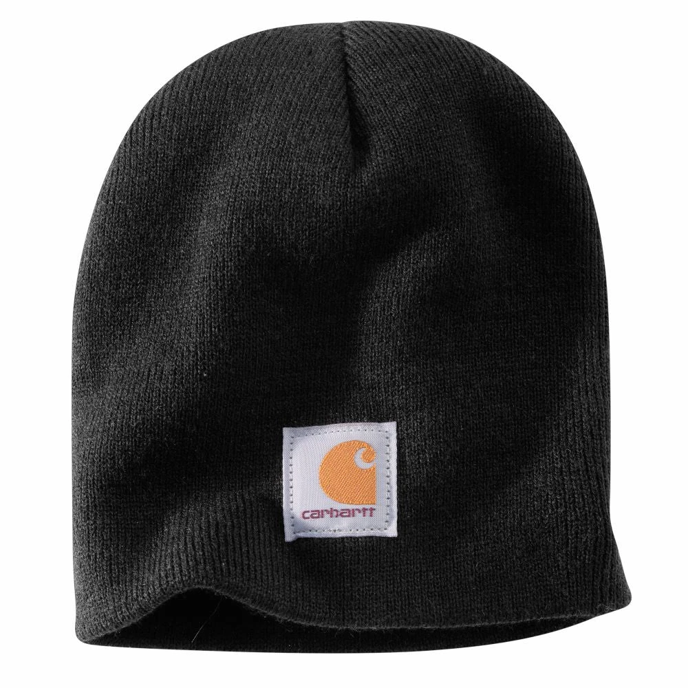 'Carhartt' Men's Acrylic Knit Beanie - Black 1 'Carhartt' Men's Acrylic Knit Beanie - Black