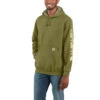 'Carhartt' Men's Midweight Logo Hoodie - True Olive Heather