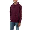 'Carhartt' Men's Midweight Logo Sleeve Hoodie - Port