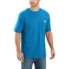 'Carhartt' Men's Loose Fit Heavyweight Pocket T-Shirt - Marine Blue Heather
