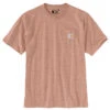 'Carhartt' Men's Loose Fit Heavyweight Pocket T-Shirt - Auburn Snow Heather