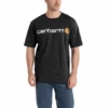 'Carhartt' Men's Heavyweight Logo T-Shirt - Black